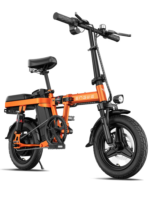 ENGWE T14 350W 20 MPH Bicicleta eléctrica de viaje compacta y plegable